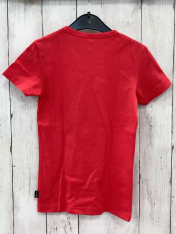 Trigema T-Shirt Gr. 128  rot Pferd aus kleinen Steinchen