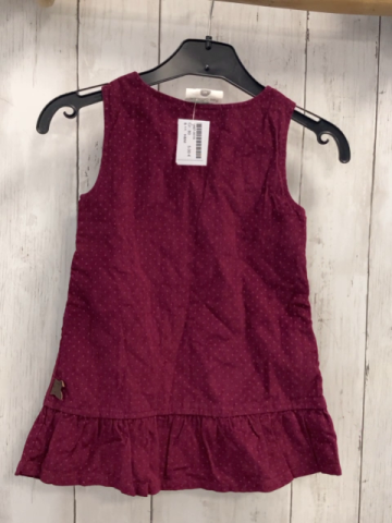 H&M Kleid Gr. 80  brombeere Punkte Kord Herz