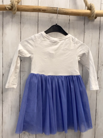 Disney Kleid Gr. 86  weißes Oberteil Disneyprinzessinnen lavendel Tüllrock