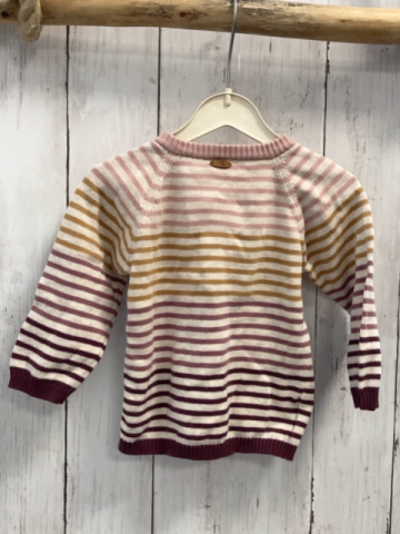 Hust & Claire Pullover Gr. 68  beige rosa ocker beerenton gestreift Strick