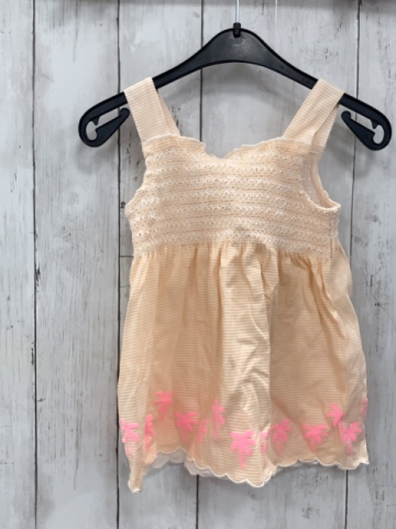 neu Dopodopo Top Gr. 92  orange weiße Streifen pink Palmen weiße Ziernähte NP9,99 € 