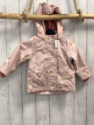   Regenjacke  Gr. 74  rosa Einhörner Sterne 
