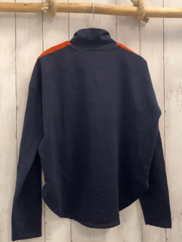 Hummel  Joggingjacke  Gr. 164  bau rost Streifen mit weißen Zackenstreifen  am Ärmel 