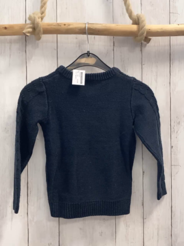Name it  Pullover  Gr. 104  blau Strick Struktur + Lochmuster 