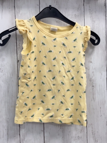Alana  T-Shirt  Gr. 104  gelb Libellen Rüschenärmel 