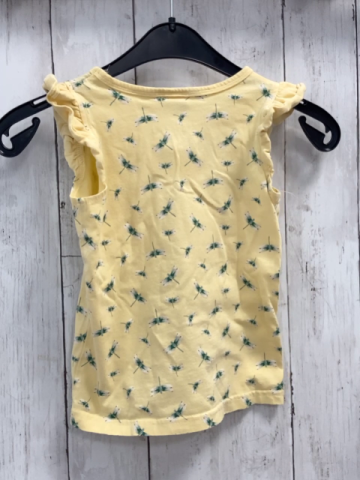 Alana  T-Shirt  Gr. 104  gelb Libellen Rüschenärmel 