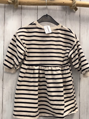 H&M Kleid  Gr. 92  beige schwarze Streifen 