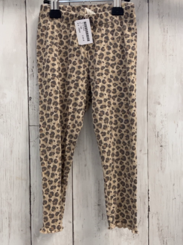 H&M  Leggings  Gr. 98  beige braun dunkelbraun gemustert 