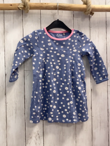 Sigikid  Kleid  Gr. 86  hellblau weiße Punkte rosa Bund 