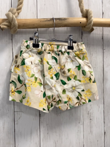 Mayoral  Shorts  Gr. 98  beige Blumen Blätter 