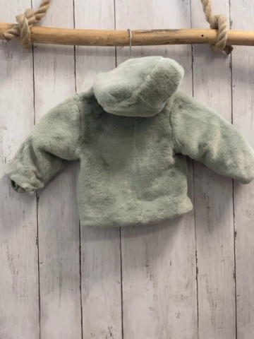 feetje Wendejacke Gr. 62  mint Plüsch + weiß Tiere Blätter