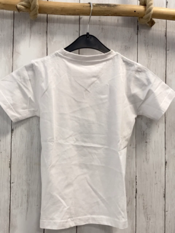 neu  T-Shirt  Gr. 110  weiß hellblaues Schaf Schrift 