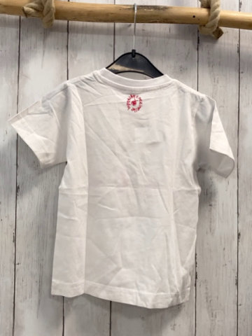 neu  T-Shirt  Gr. 92  weiß rote Füß + Schrift 