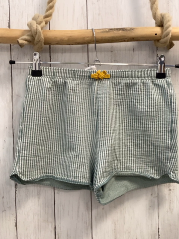 Okaidi Shorts Gr. 152  mint weiß gestreift gelbe Schleife