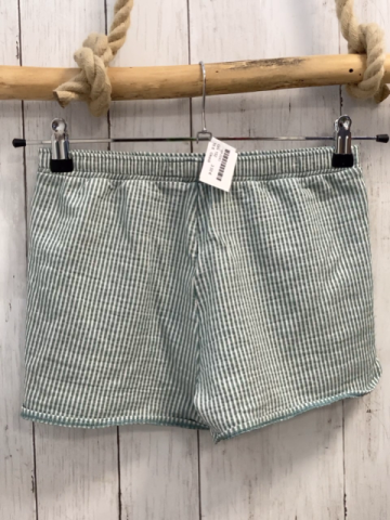 Okaidi Shorts Gr. 152  mint weiß gestreift gelbe Schleife