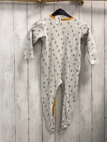 Alana  Schlafanzug  Gr. 86  hellgrau Skifahrer mais Bund 