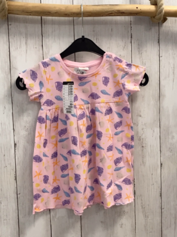 neu Kleid Gr. 80  rosa bunte Muscheln 