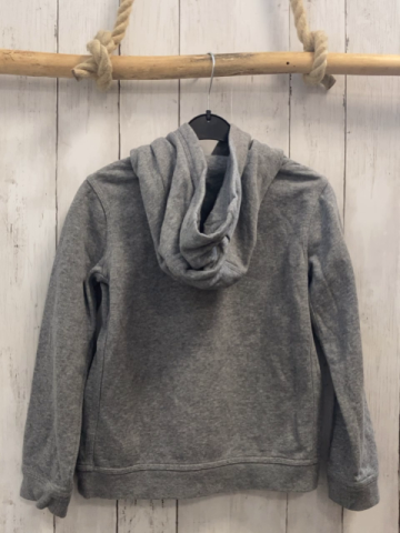 Nike  Pullover  Gr. 128  grau Kapuze weiße Schrift + weißes Label 