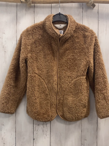 H&M  Plüschjacke  Gr. 122/128  hellbraun 