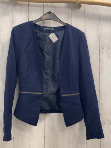 Kiabi Blazer Gr. 36  blau goldene Reißverschlüsse