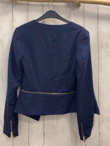 Kiabi Blazer Gr. 36  blau goldene Reißverschlüsse