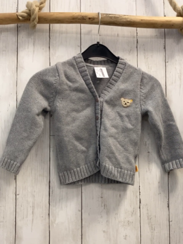 steiff  Strickjacke  Gr. 86  grau 