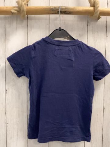 Adidas  T-Shirt  Gr. 116  blau bunte Schuh 