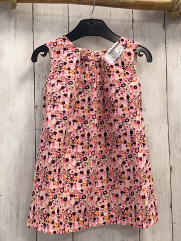 H&M  Kleid  Gr. 86  rosa Kord pink rosa aubergine beige Blumen 