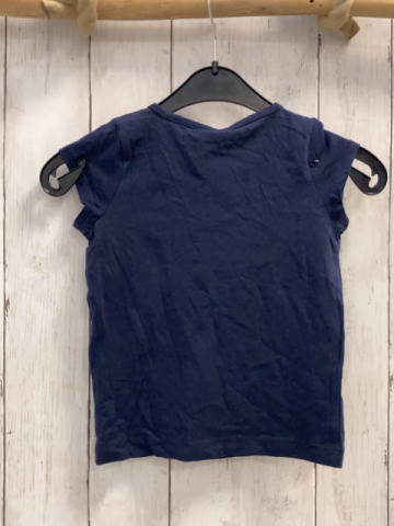 neu Esprit  T-Shirt  Gr. 92  blau Schrift NP 9,99 € 