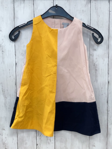 Cos Kleid Gr. 98  senf rosa blau