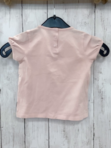 Armani Baby T-Shirt Gr. 80  rosa Logo aus kleinen Steinchen