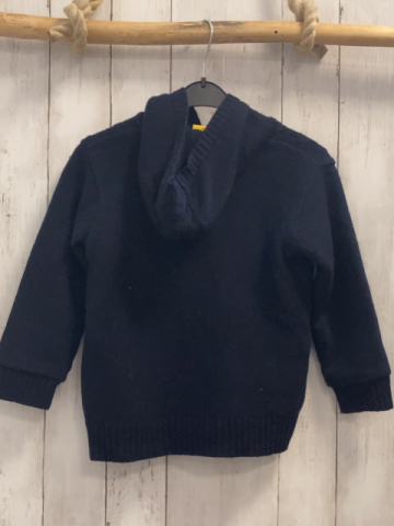Steiff  Strickjacke  Gr. 116  blau Zöpfe Kapuze 