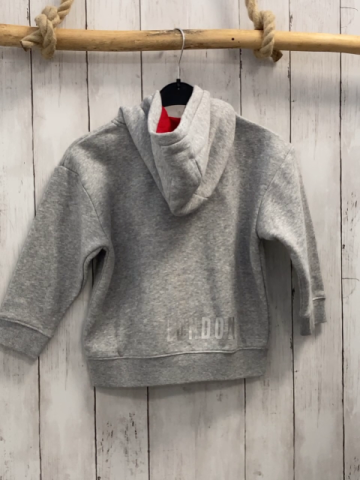 Pepe Jeans  Sweatjacke  Gr. 116  hellgrau Kapuze glänzende Schrift 