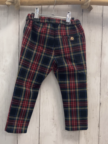 Zara  Jeggings  Gr. 92  schwarz grün rot weiß gelb blau kariert 