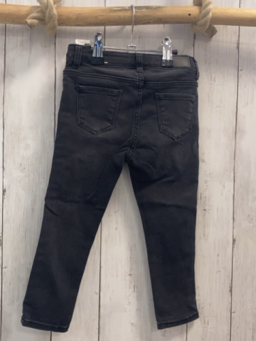 Zara  Hose  Gr. 98  grau jeans weiße Seitenstreifen 