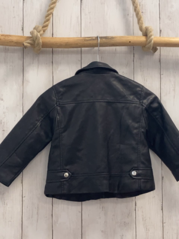 Zara  Jacke  Gr. 98  schwarz silber Reißverschlüss 