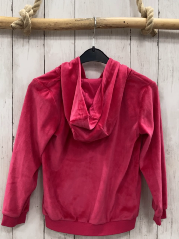   Nickyjacke  Gr. 122  pink Kapuze Schmetterling aus Steinen 