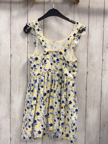 Sergent Major  Kleid  Gr. 116  weiß blau hellblau gelbe Blumen 