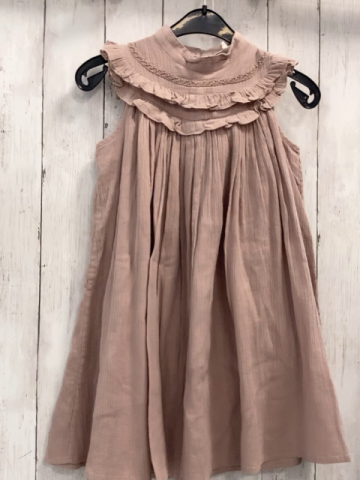 Pomp de Lux  Kleid  Gr. 122  altrosa Struktur Rüschen 