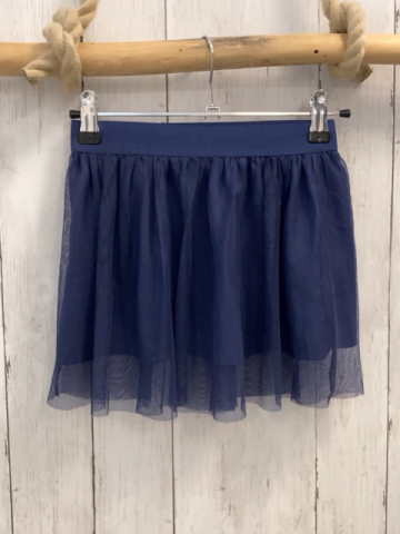 Benetton Rock Gr. 116  blau Tüllüberrock Pailettensterne 