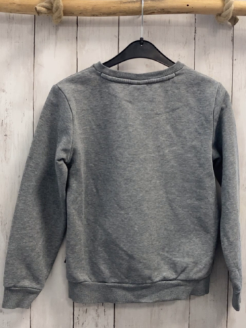 Puma  Pullover  Gr. 140  grau schwarze Schrift weißer Puma 