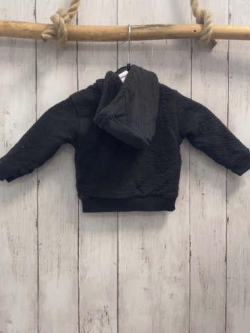 Noppies  Sweatjacke  Gr. 68  grau Struktur Kapuze hellgraue Schrift 