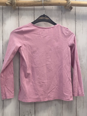 H&M  Langarmshirt  Gr. 122/128  rosa grüner Katzenkopfballon 