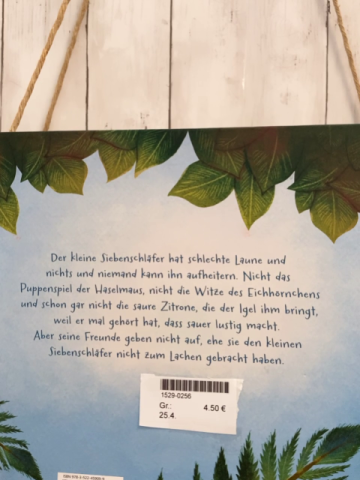   Buch Die Geschichte vom kleinen Siebenschläfer, der den ganzen Tag lang grummelig war