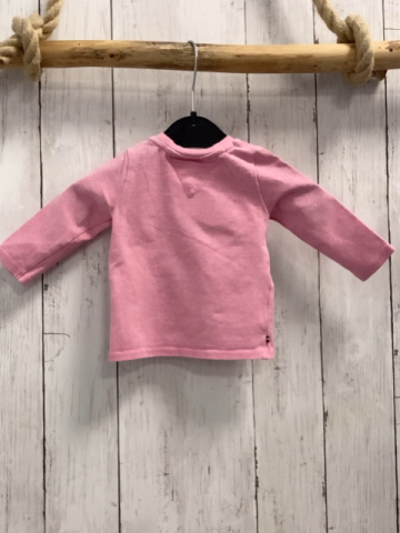 Tommy Hilfiger Langarmshirt Gr. 62  rosa weiße Schrift