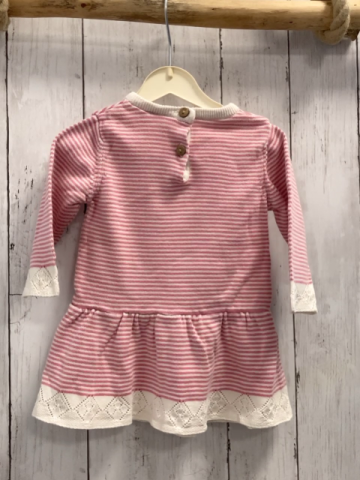  Kleid Gr. 68  pink weiß gestreift Strick