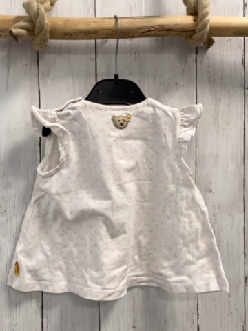 Steiff  T-Shirt  Gr. 68  weiß rosa Herzen