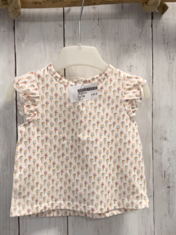   T-Shirt  Gr. 56  weiß buntes Eis 