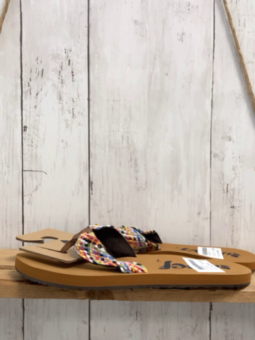 neu Reef Flip Flops Gr. 37,5  braun bunter Riemen