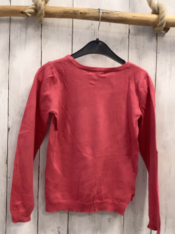 H&M Pullover Gr. 110  pink Strick Pailettenherz